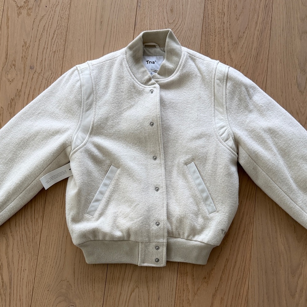 TNA Off-White Bomber Jacket
